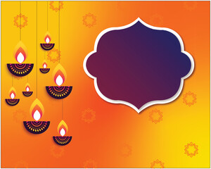 A vibrant Diwali background featuring warm orange and yellow hues, creating a festive and celebratory atmosphere.