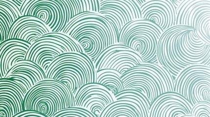 Abstract Teal Circular Pattern: A Serene Visual Tapestry