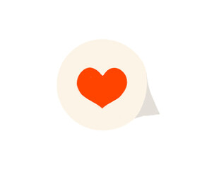 Heart speech bubble illustration transparent background
