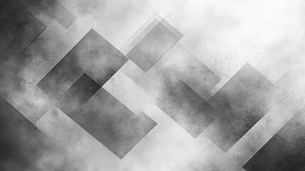 Abstract geometric background with textured gray rectangles and squares