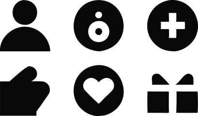 Charity icon, icon for charity, non profit icons