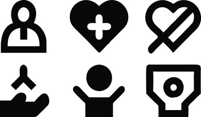 Charity icon, icon for charity, non profit icons