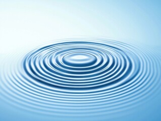 A serene image showcasing ripples in water, creating a calming visual effect against a soft blue background.