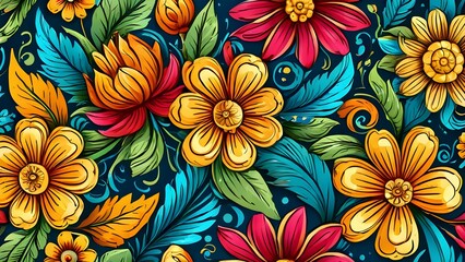 Floral decorative background   