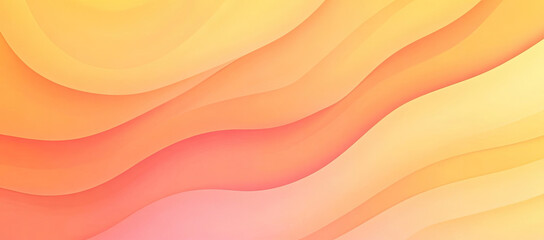 Abstract Orange and White Curved Layers with Black Dots