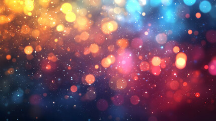 Festive colorful bokeh lights, celebration background