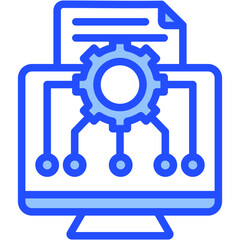 Obraz premium Algorithm Icon