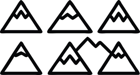 Mountain vector icon art design
