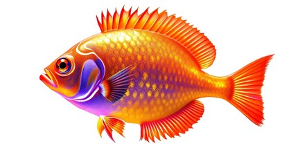Vibrant Tropical Fish: A Digital Masterpiece