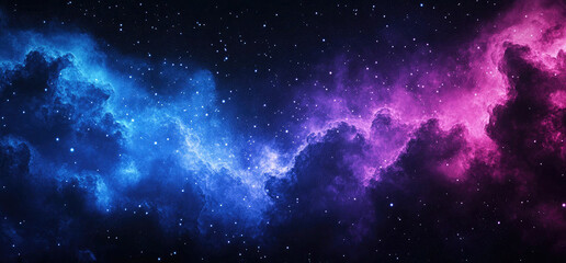 Naklejka premium Vibrant Pink and Blue Bokeh Light Effect on Dark Background