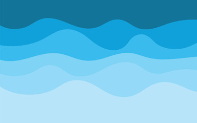 Water Wave Illustration Background Template