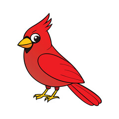 A cardinal coloring page features a beautifully detailed illustration of a cardinal bird, perfect for coloring enthusiasts of all ages to enjoy and express creativity.