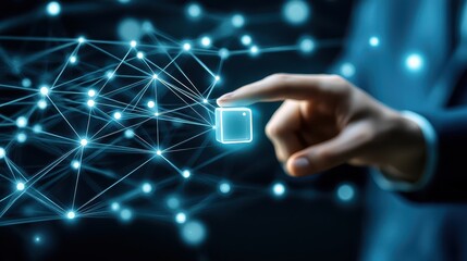 Unlocking global connections, person using smart device for seamless network access and mobile technology integration