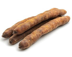 Dried Roots Isolated on White