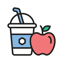 Get this amazing icon of smoothie in modern style