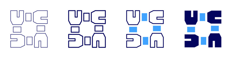 Mutual cooperation icon in 4 different styles. Thin Line, Line, Bold Line, Duotone. Duotone style. Editable stroke