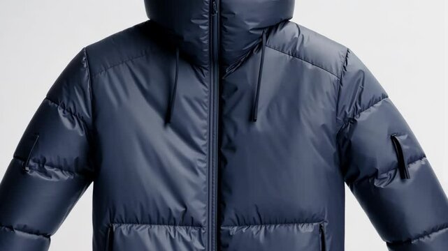 Warm padded jacket designed for cold weather in a stylish and functional format