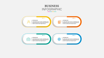 infographic flat template circles for six label, diagram, graph, presentation. Business concept with 4 options. For content, flowchart, steps, timeline, workflow, marketing