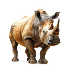 Obraz premium Majestic White Rhinoceros: A Symbol of African Wildlife