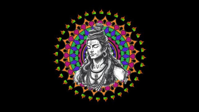 Lord Shiva Vector image Animation .