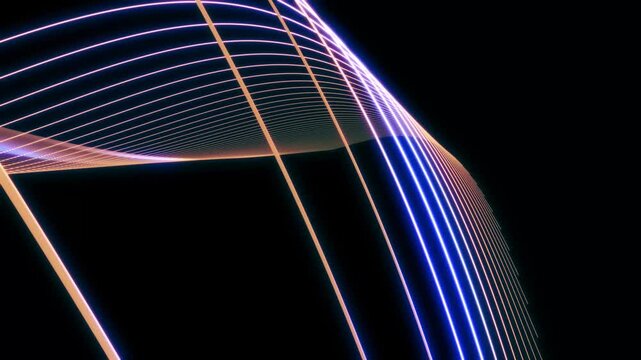 【ウェーブアート】抽象的で動きのある宇宙的な波形アート