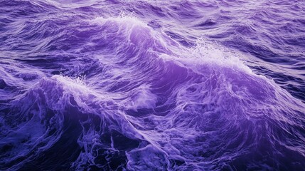 Fototapeta premium Purple Ocean Waves: A Serene Seascape