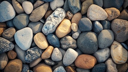 Smooth River Stones: A Collection of Natural Beauty
