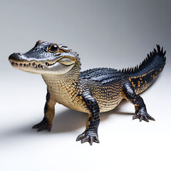 Fototapeta premium Spectacular Close-up of an Alligator: Unveiling the Beauty of Nature's Apex Predator