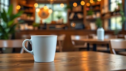 Fototapeta premium cup of coffee on the table
