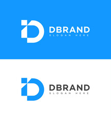 Letter D  logo icon design template elements
