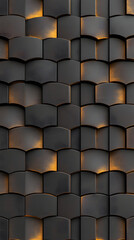 Fototapeta premium Dynamic tile pattern design modern interior digital art contemporary space close-up view visual texture exploration
