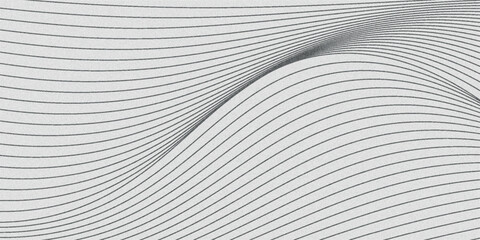 Abstract white and grey gradient circle background with halftone dots decoration.