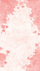 Soft pastel pink watercolor background with abstract splashes
