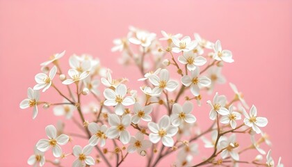 Obraz premium pink background with flowers