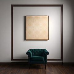 empty room with frame