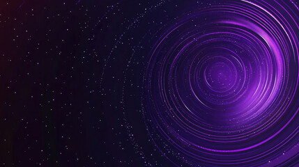 Obraz premium Purple Spiral Galaxy with Stars in Outer Space