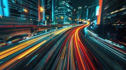 Obraz premium Night City Lights