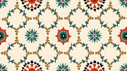 Taj Mahal Inlay-Inspired Pattern with Floral Carvings and Delicate Vines