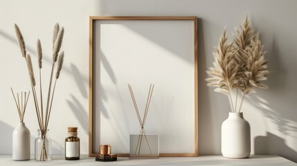 Minimalist Home Decor with Pampas Grass