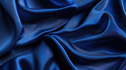 Fototapeta premium a deep blue background with a subtle fabric texture
