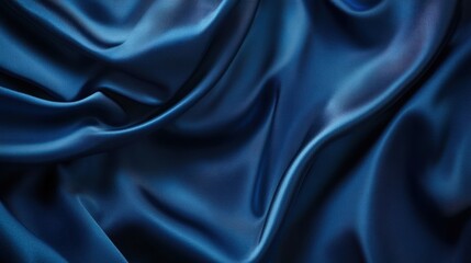 Fototapeta premium a deep blue background with a subtle fabric texture
