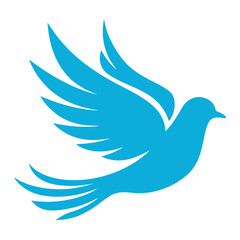 Obraz premium Abstract bird logo design vector illustration. Stylish and dynamic bird silhouette with smooth curves, representing flight, speed, and freedom. Ideal for branding, business, and creative identity.