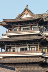 Fototapeta premium close-up of traditonal pavilion in the park,