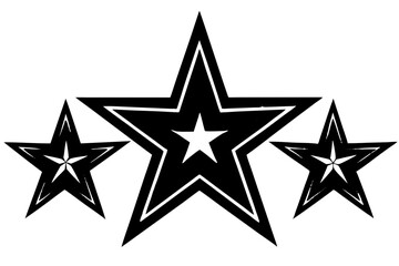 Obraz premium silver star on black independence day 4th of july
