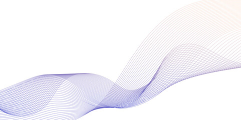 gradient transparent tech wave curve creative technology lines, soft and light color gradient wave lines, Technology flow grid blend curve wave line geometric abstract patterns with unique style.