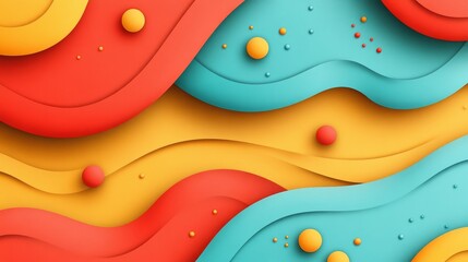 Abstract Colorful Wave Pattern Design Background Texture for Modern Trendy Decor