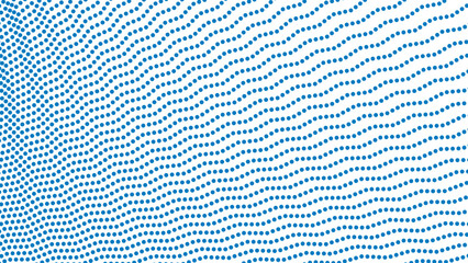 Fototapeta premium Blue halftone pattern abstract background for fabric style