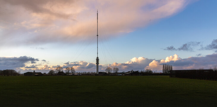 The Gerbrandytoren Build in 1961, height 372 meter, is known as the Zendmast Lopik in IJsselstein
