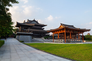Fototapeta premium chinese pavilion in the park of china