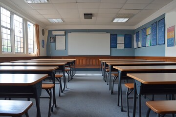  empty classroom background